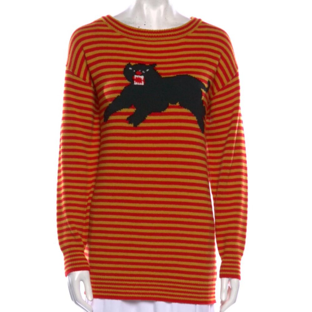 Authentic Gucci Panther Wool Sweater - Womens XS